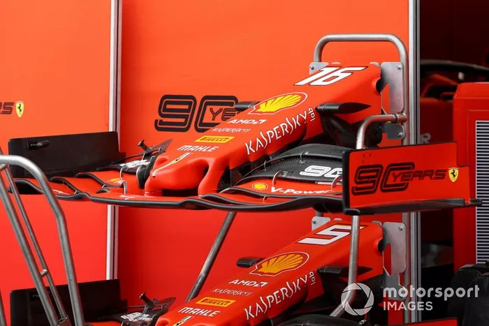 Morros y alerones delanteros del Ferrari SF90