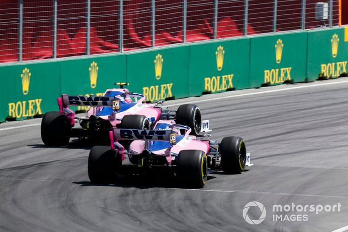 Lance Stroll, Racing Point RP19, Sergio Perez, Racing Point RP19