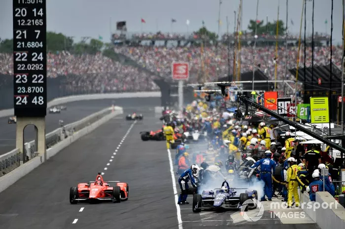 Ed Carpenter, Ed Carpenter Racing Chevrolet, Marco Andretti, Andretti Herta with Marco & Curb-Agajanian Honda