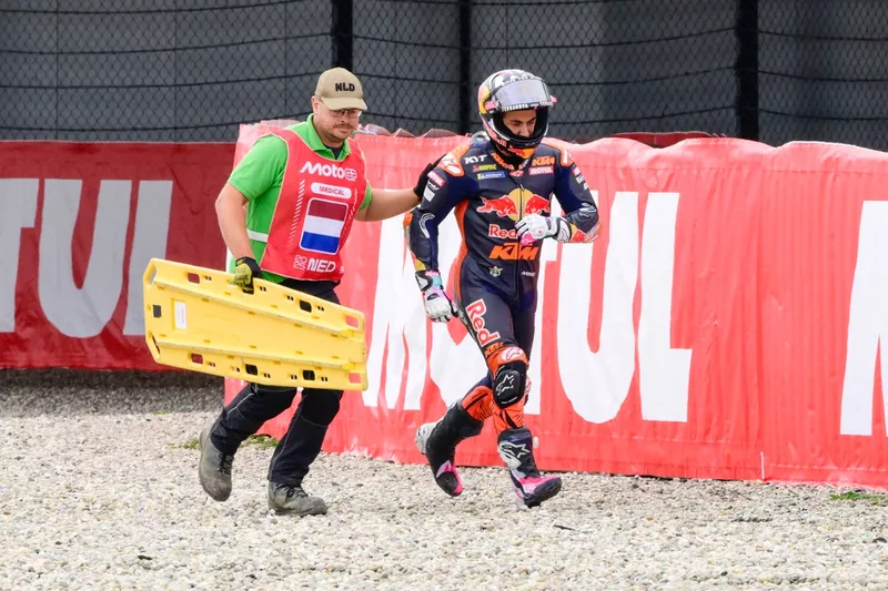 Enea Bastianini, chute de la Red Bull KTM Tech 3