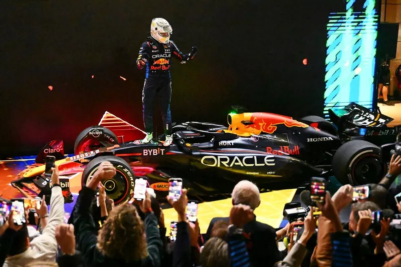 Max Verstappen, vainqueur de la course, Red Bull Racing RB20 