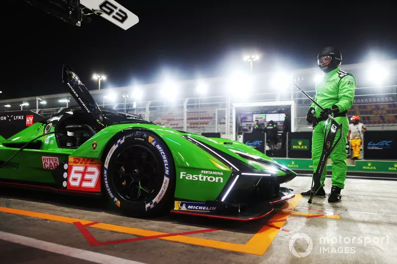 #63 Lamborghini Iron Lynx Lamborghini SC63: Mirko Bortolotti, Edoardo Mortara, Daniil Kvyat
