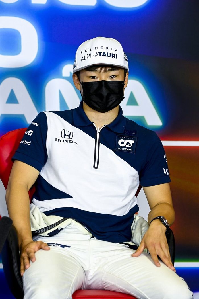 Yuki Tsunoda, AlphaTauri en la conferencia de prensa