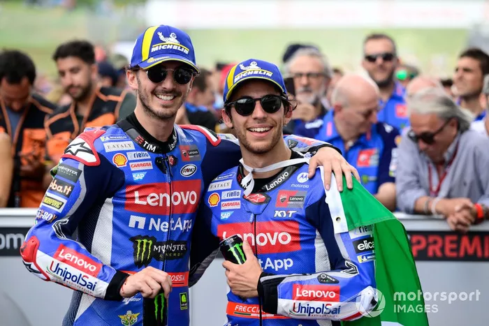 Enea Bastianini, Ducati Team, Francesco Bagnaia, Ducati Team