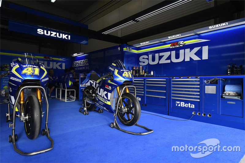 Team Suzuki MotoGP garage