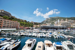 Jachten in de haven van Monaco
