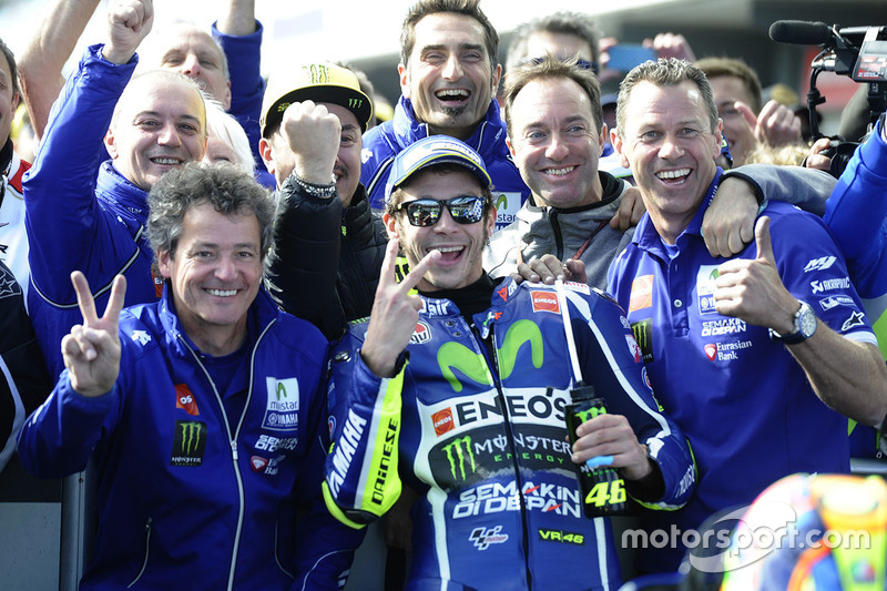 Deuxième place pour Valentino Rossi, Yamaha Factory Racing