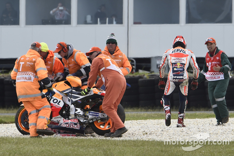 Marc Marquez, Repsol Honda Team crash