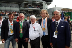 Roberto Marone, Ministerpräsident der Lombardei; Bernie Ecclestone; Formel-1-Boss; Dr. Angelo Sticch