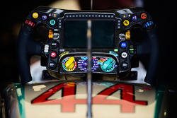 Steering wheel of Lewis Hamilton, Mercedes AMG F1