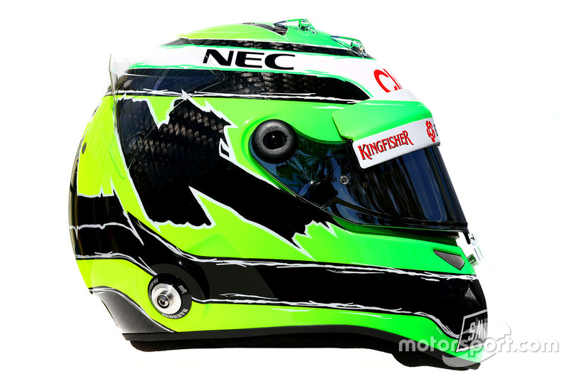 The helmet of Nico Hulkenberg, Sahara Force India F1