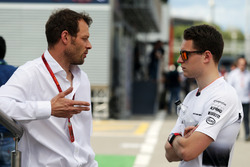 Alex Wurz, GPDA voorzitter met Stoffel Vandoorne, McLaren testrijder