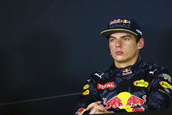 Max Verstappen, Red Bull Racing lors de la conférence de presse de la FIA