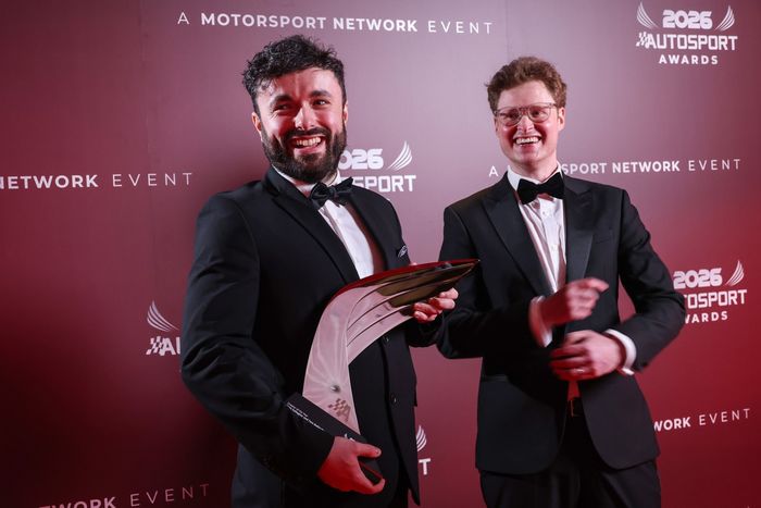 Tom Bellingham, content creator, and Matt Gallagher, content creator, pose with their Creator of the Year award