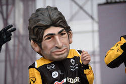 Caricature of Carlos Sainz Jr., Renault Sport F1 Team