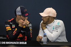 Daniel Ricciardo, Red Bull Racing and Lewis Hamilton, Mercedes-AMG F1 in the Press Conference