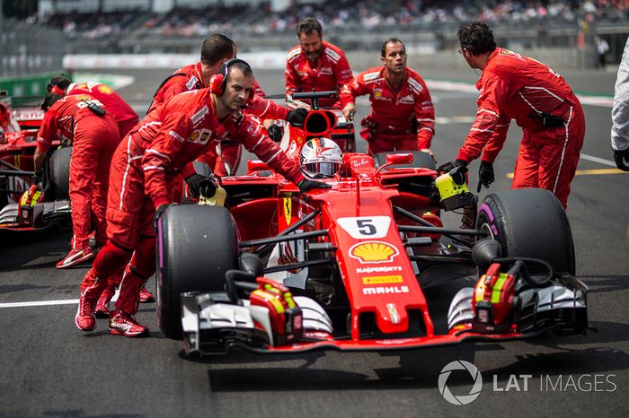 Sebastian Vettel, Ferrari SF70H, Ferrari