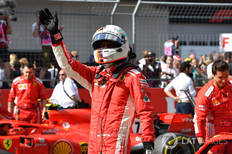 Podium ketiga: Sebastian Vettel, Ferrari