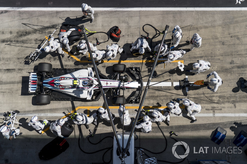 Sergey Sirotkin, Williams FW41, au stand