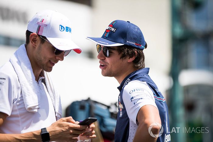 Esteban Ocon, Force India y Lance Stroll, Williams Racing