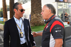 Carlos Slim Jr., Gene Haas, Founder and Chairman, Haas F1 Team