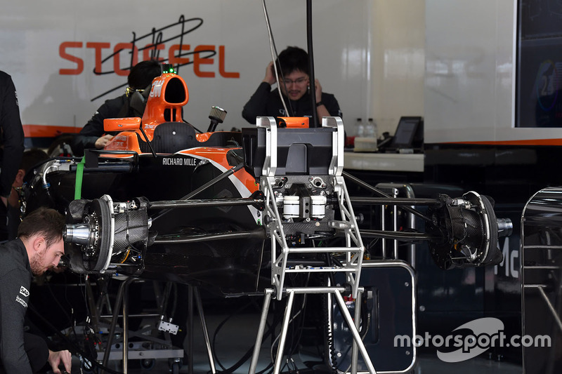 McLaren MCL32 in the garage