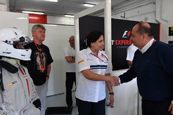 Monisha Kaltenborn, Sauber Team Prinicpal and Luca Colajanni, Formula One Senior Communications Officer
