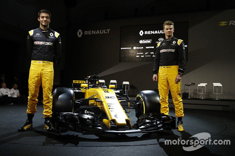 Nico Hülkenberg, Renault Sport F1 Team; Jolyon Palmer, Renault Sport F1 Team