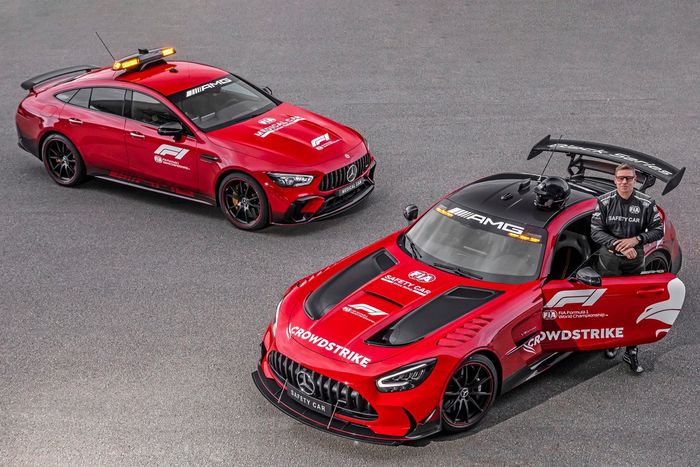 Mercedes‑AMG GT Black Series F1 Safety Car, Mercedes‑AMG GT 63 S 4MATIC+ F1 Medical Car with Bernd Mayländer
