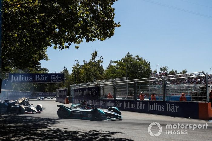 Mitch Evans, Jaguar Racing, Jaguar I-Type 3, Jose Maria Lopez, GEOX Dragon Racing, Penske EV-3 