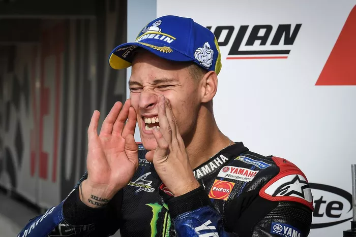 Fabio Quartararo, Yamaha Factory Racing, fête son titre de champion du monde