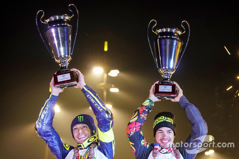 Valentino Rossi e Franco Morbidelli, sul podio