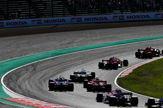 Max Verstappen, Red Bull Racing RB14, Kimi Raikkonen, Ferrari SF71H, Romain Grosjean, Haas F1 Team VF-18, Sebastian Vettel, Ferrari SF71H, Brendon Hartley, Toro Rosso STR13, Sergio Perez, Racing Point Force India VJM11