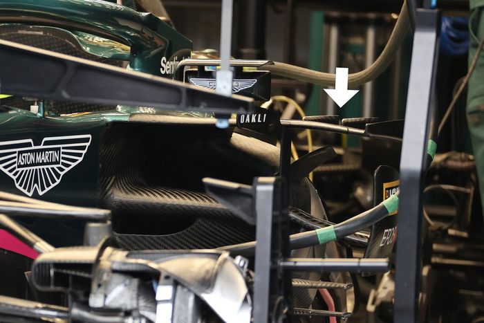 Detalle del Aston Martin AMR21