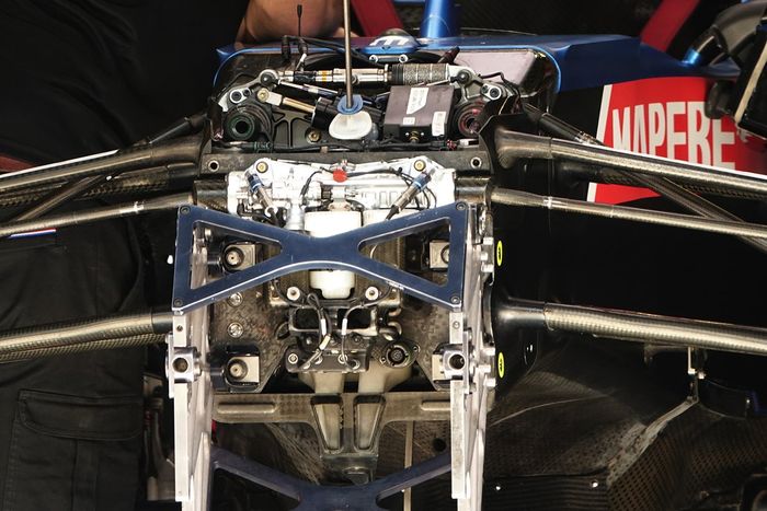 Detalle delantero del Alpine A521 de Fernando Alonso