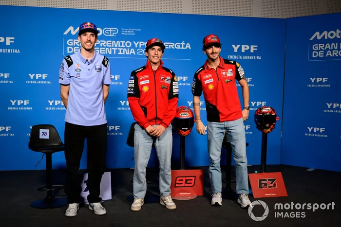 Alex Marquez, Gresini Racing, Marc Marquez, Ducati Team, Francesco Bagnaia, Ducati Team