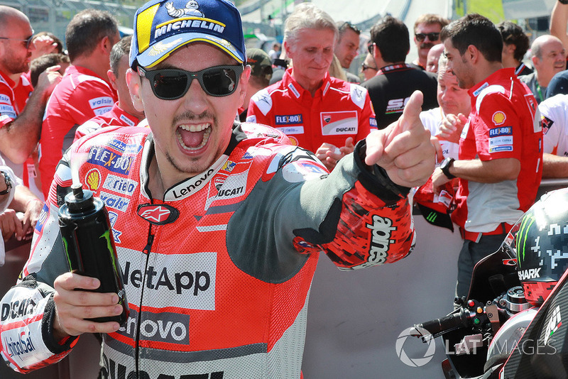 Il vincitore della gara Jorge Lorenzo, Ducati Team