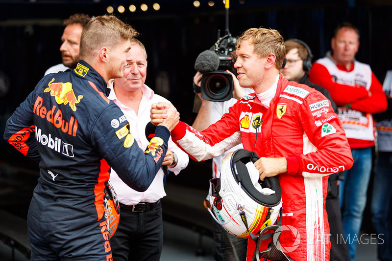 Себастьян Феттель, Ferrari, Макс Ферстаппен, Red Bull Racing