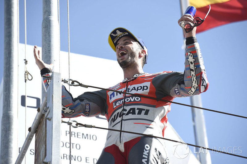Подіум: переможець Андреа Довіціозо, Ducati Team
