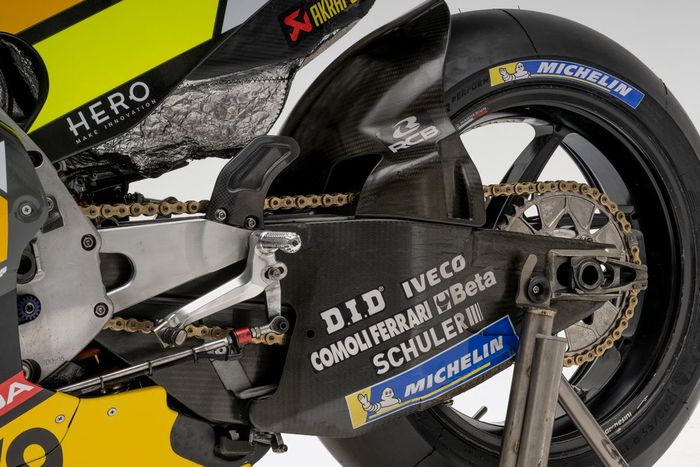 Detalle de la moto del VR46 Racing Team
