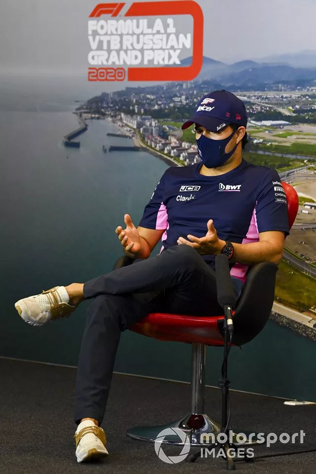 Sergio Pérez, Racing Point en la conferenci de prensa