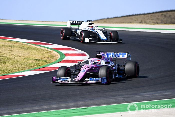 Sergio Pérez, Racing Point RP20, George Russell, Williams FW43