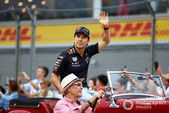 Sergio Pérez, Red Bull Racing en el desfile de pilotos