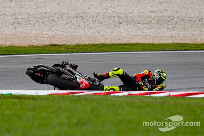 Caída de Andrea Iannone, Aprilia Racing Team Gresini