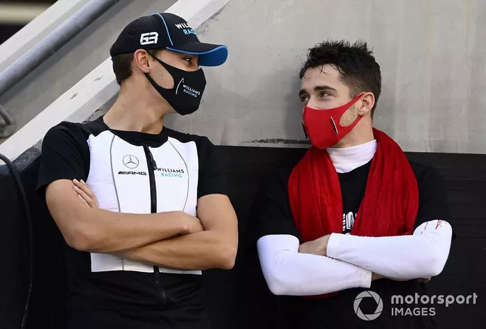 George Russell, Williams Racing, Charles Leclerc, Ferrari