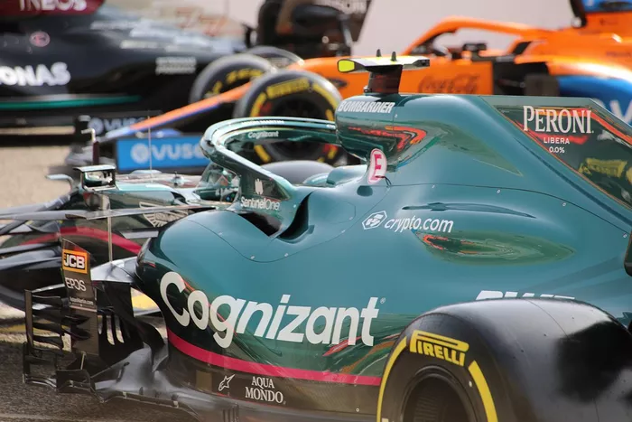 Detalle del Aston Martin AMR21