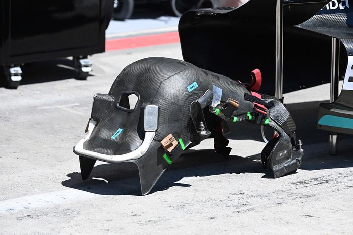 Mercedes W14 detalles técnicos