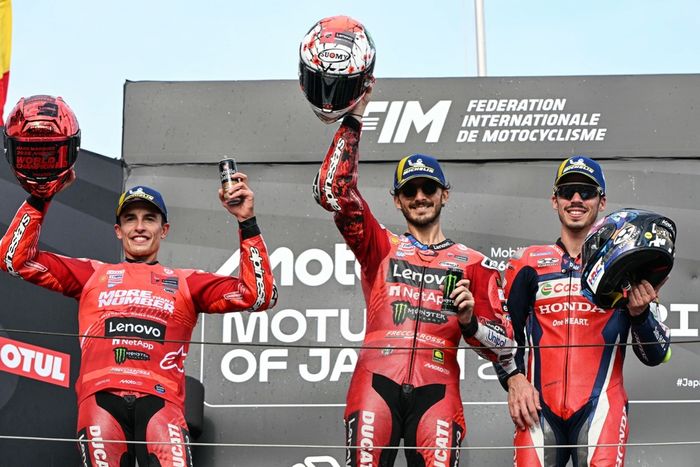 Joan Mir, Honda HRC, Francesco Bagnaia, Ducati Team, Marc Marquez, Ducati Team