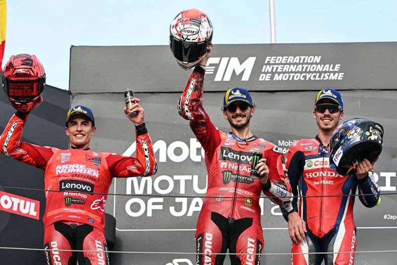 Joan Mir, Honda HRC, Francesco Bagnaia, Ducati Team, Marc Marquez, Ducati Team