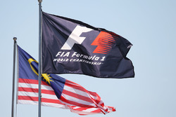 Banderas de F1 y de Malasia